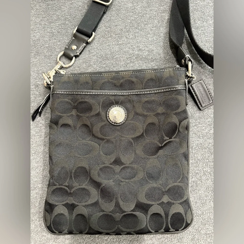 Coach Black Signature Crossbody Bag - Picture 3 of 14